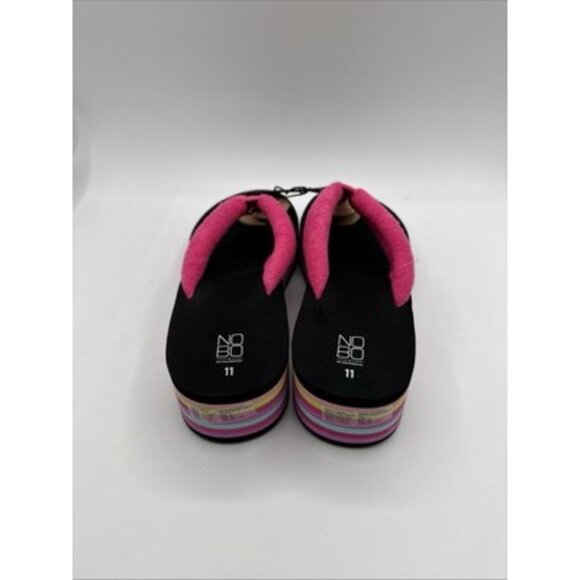 No Boundaries Rainbow Pink Platform Flat Slip Women's Sz 11 available NEW - Picture 5 of 5